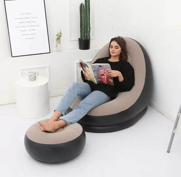 Sofa Gonflable RelaxMax™ – Léger, stylé, prêt à l’emploi