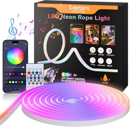 🌈 NeoLight™ RGB – La Bande LED Néon qui Transforme Votre Espace