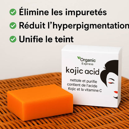 Savon Kojie San : Éclat Naturel, Peau Nette, Fraîche & Éclatante