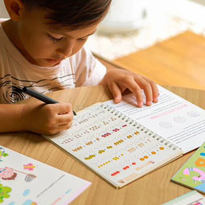 Pack de 4 Cahiers Magiques Réutilisables – Cahier d'écriture magique réutilisable - Funnybook™