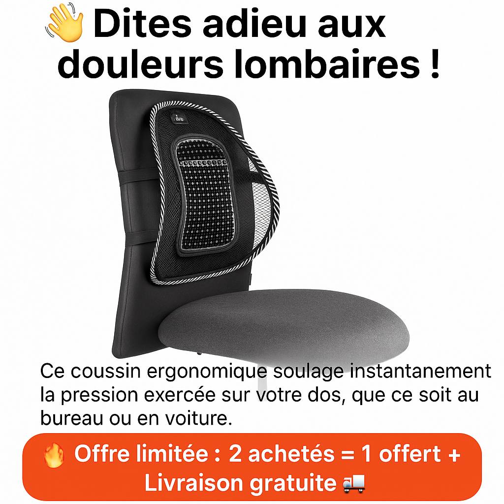 Coussin Lombaire Ergonomique
